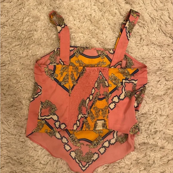 NWOT Rachel Zoe Pink and Orange Geometric two piece set - Picture 11 of 16